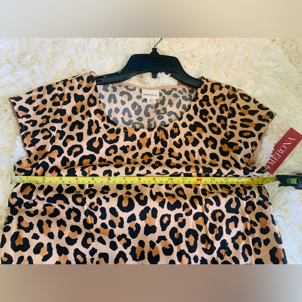 New MERONA 🐆 Leopard print dress size XS